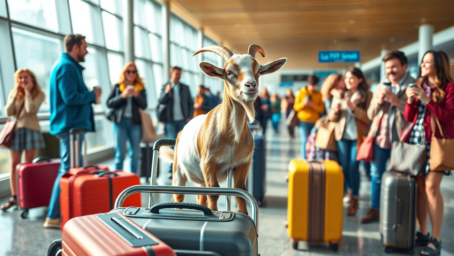 Friend Wants Pet Goat on Flight: AITA for Saying No?