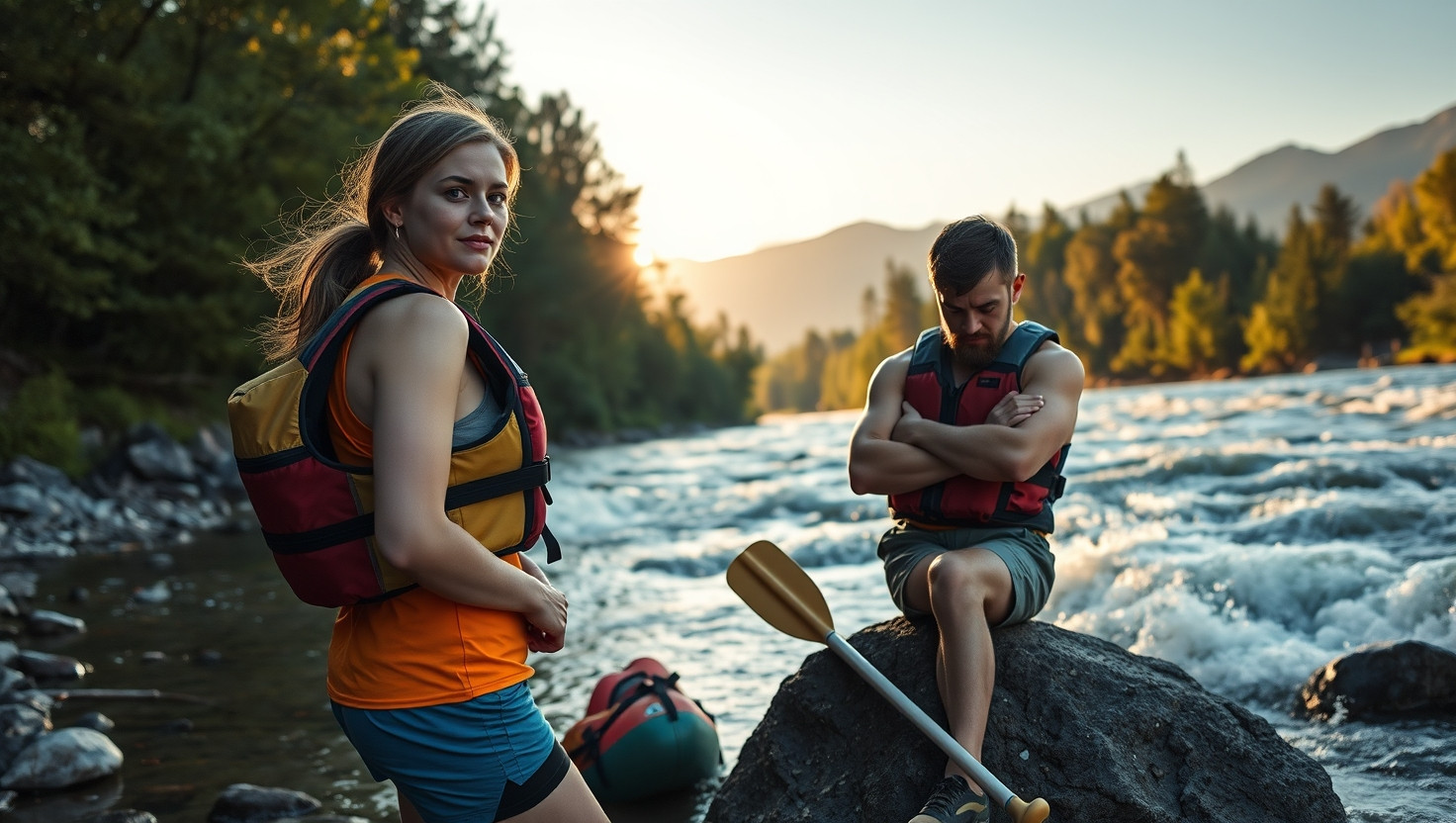 Partners Sudden Fear of River Rafting Ruins Adventure Trip - AITA for Going Alone?