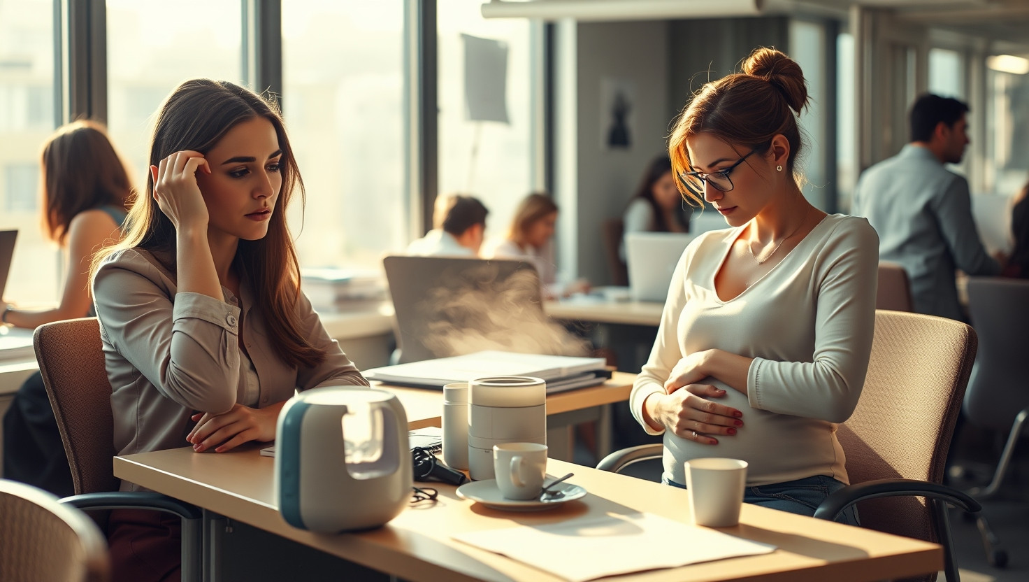 AITA for Requesting Desk Change from Pregnant Coworkers Strong Perfume?