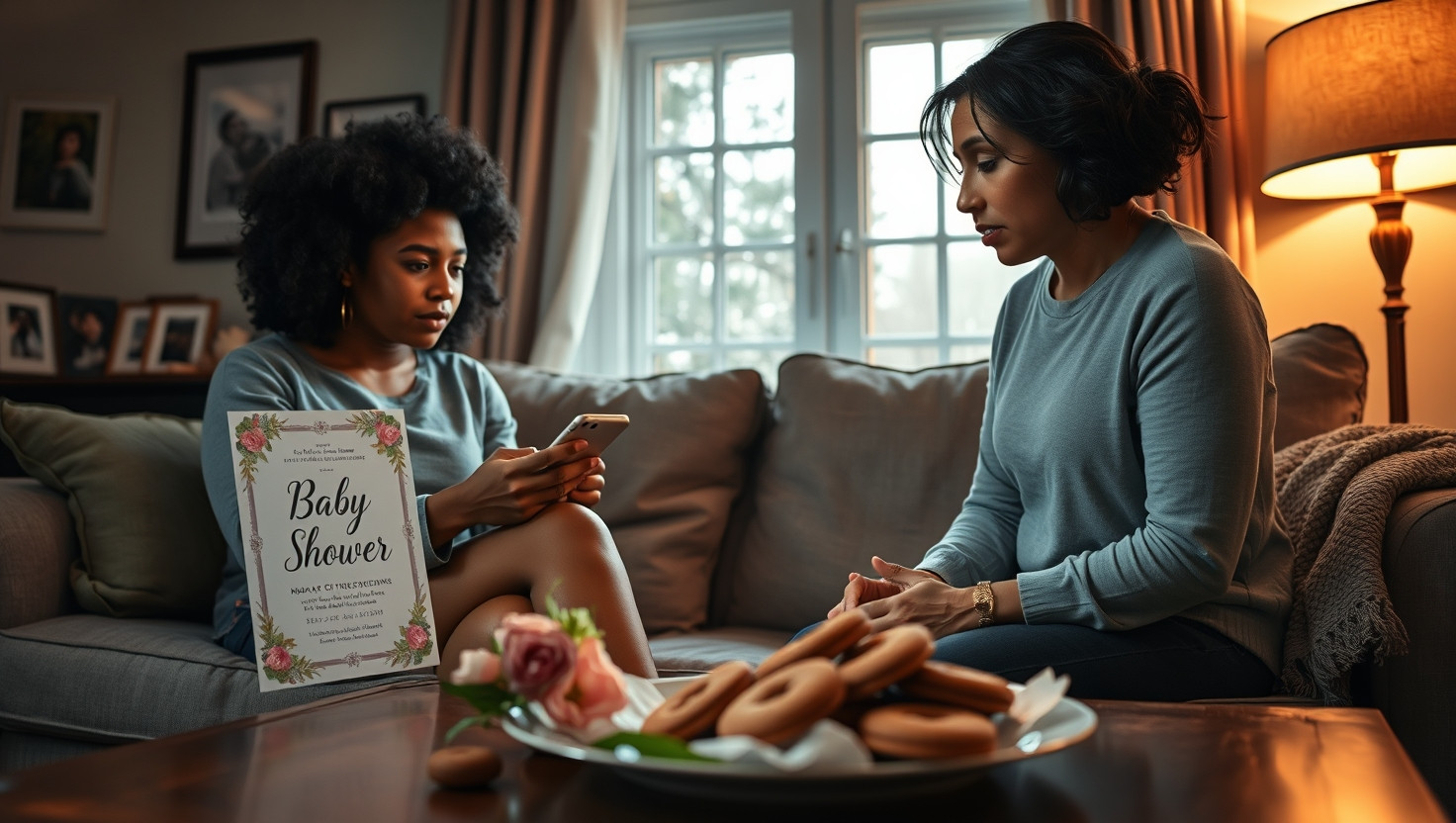 Should I Expect My Friend to Cover Travel Costs to My Baby Shower During Her Financial Struggles?