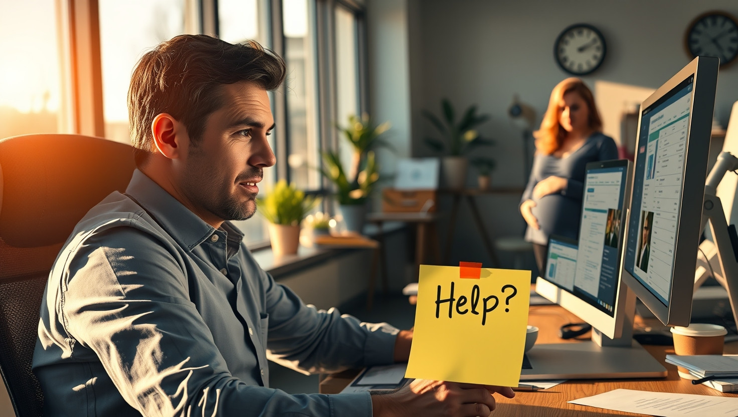 Balancing Work and Fatherhood: Should I Ask My Pregnant Coworker to Help Out?