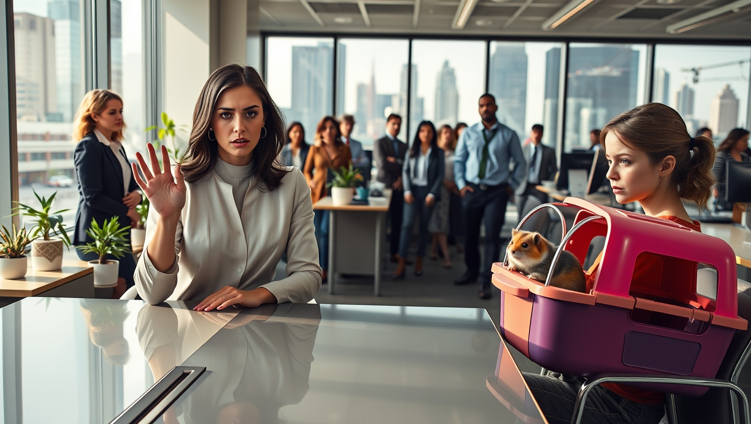 Colleagues Emotional Support Hamster Bites Me at Work - AITA for Asking Her to Keep It in Her Bag?