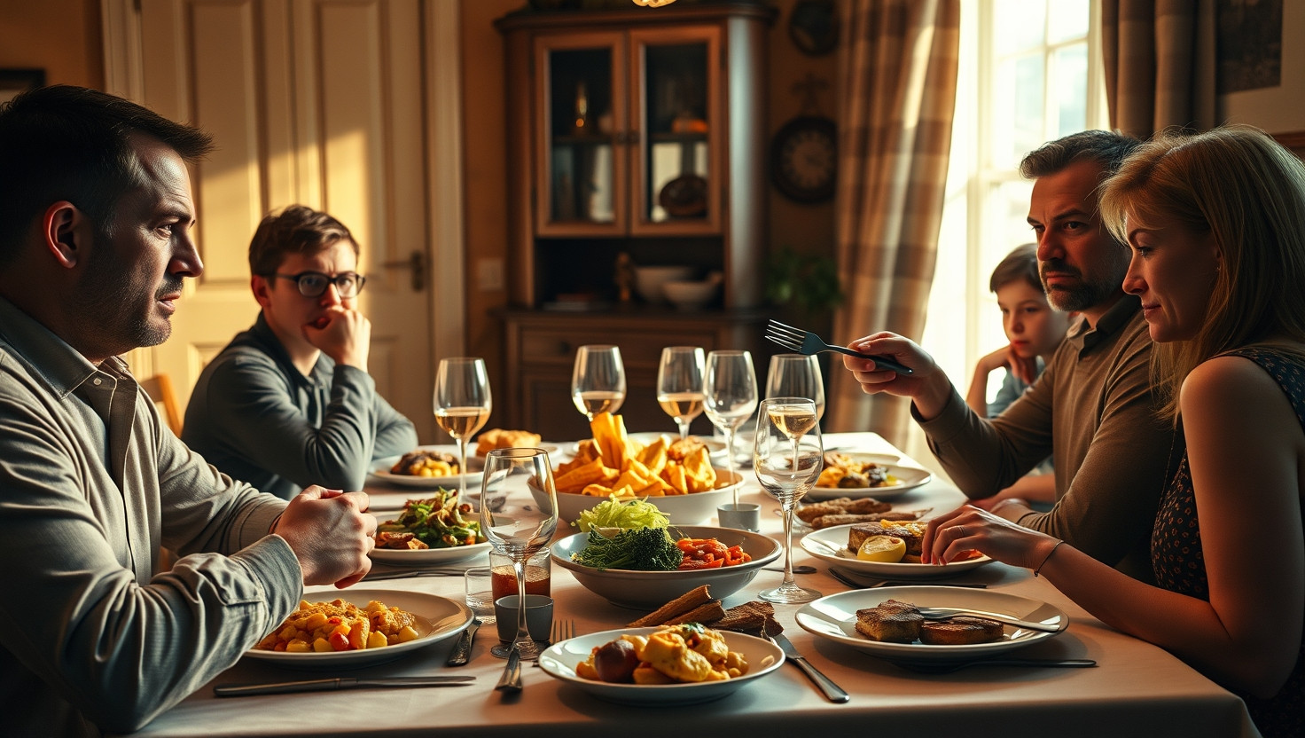 Family Dinner Disaster: AITA for Asking Brother to Leave Over Loud Eating Habits?