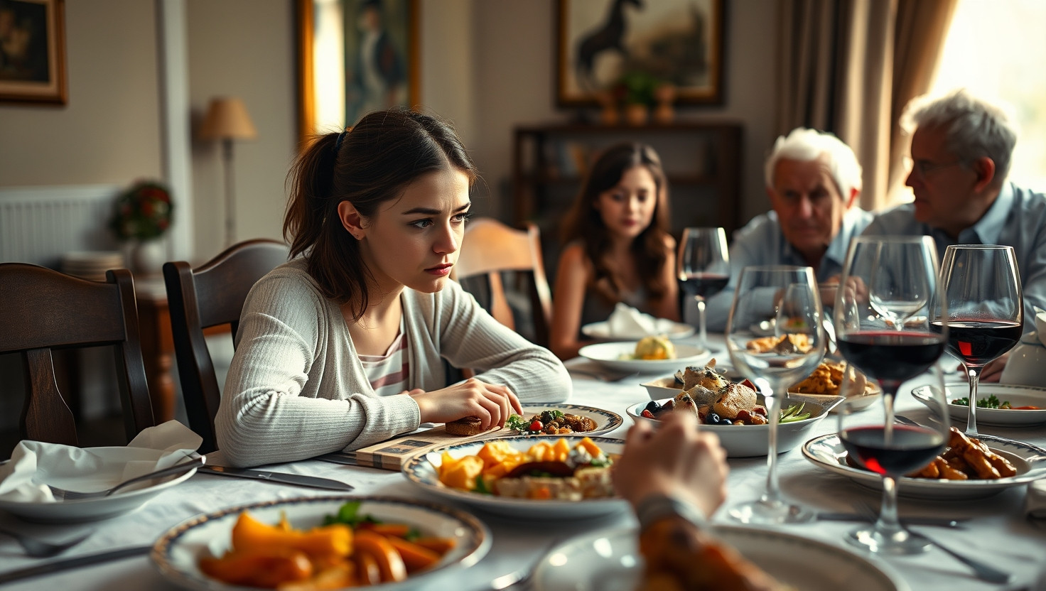Family Dinner Dilemma: Dealing with a Grandpas Loud Chewing Habits