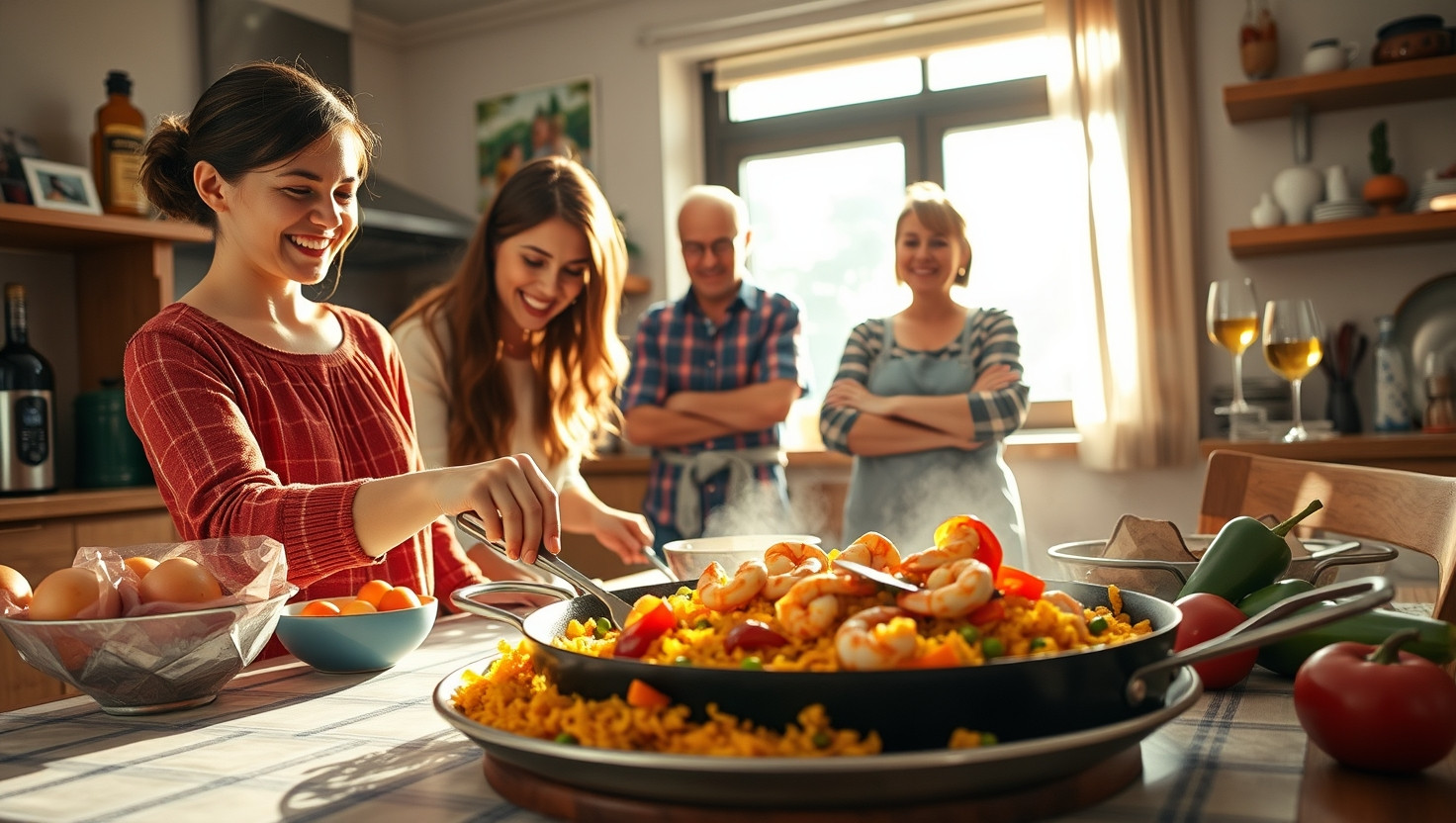 Should I Change Our Family Cooking Night Tradition to a Spanish Paella Party?