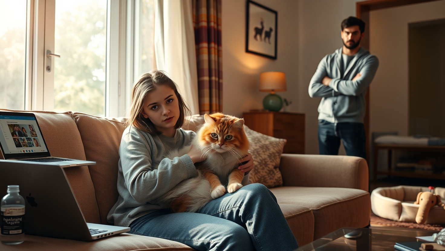 Roommate upset I wont split pet grooming costs for my allergic cat - AITA?
