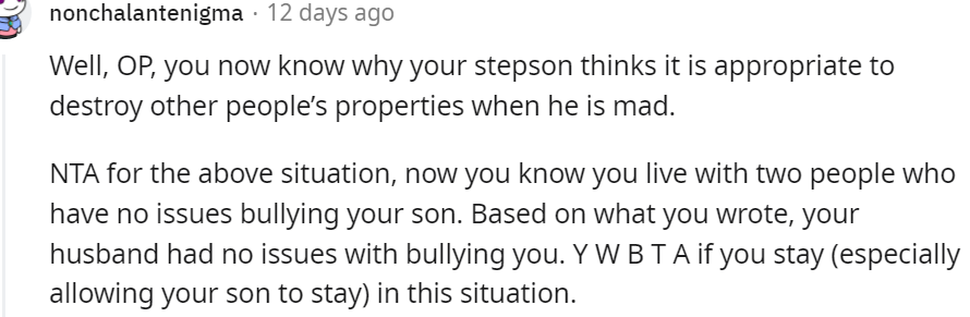 19. Don't allow your son to stay in such situations