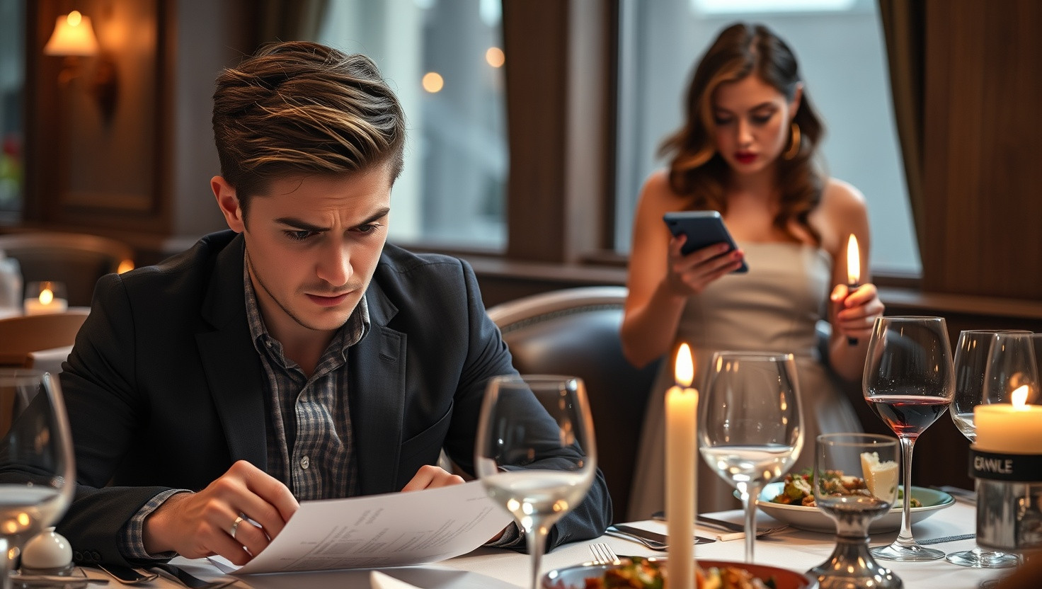 AITA for Refusing to Pay for Dates Dinner Due to Tardiness and Disinterest?