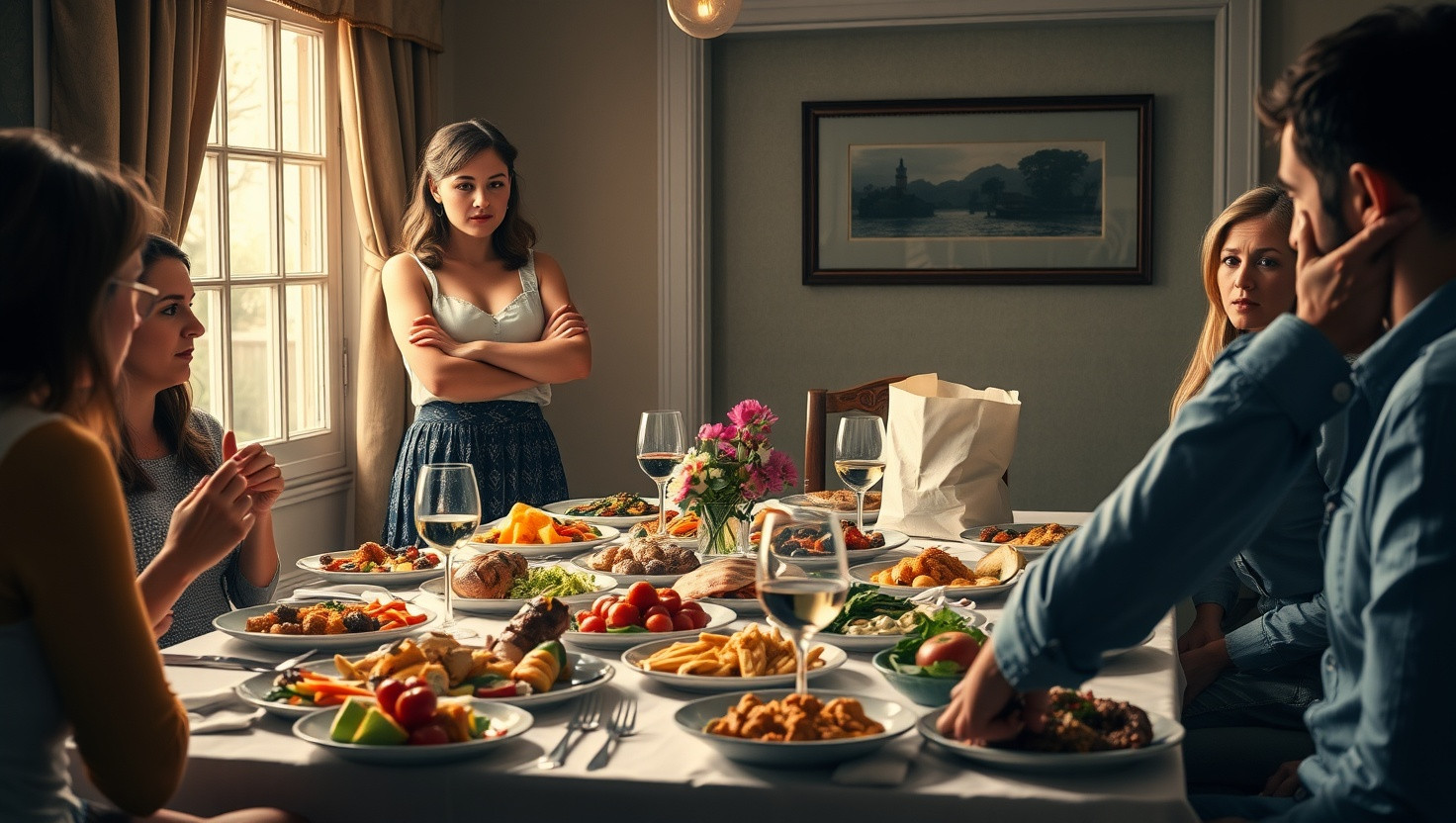 Friend Refuses to Try Hosts Food at Dinner Party