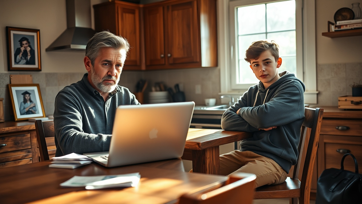 Should I Make My Teen Son Pay Rent from College Fund for Splurging on Designer Clothes?
