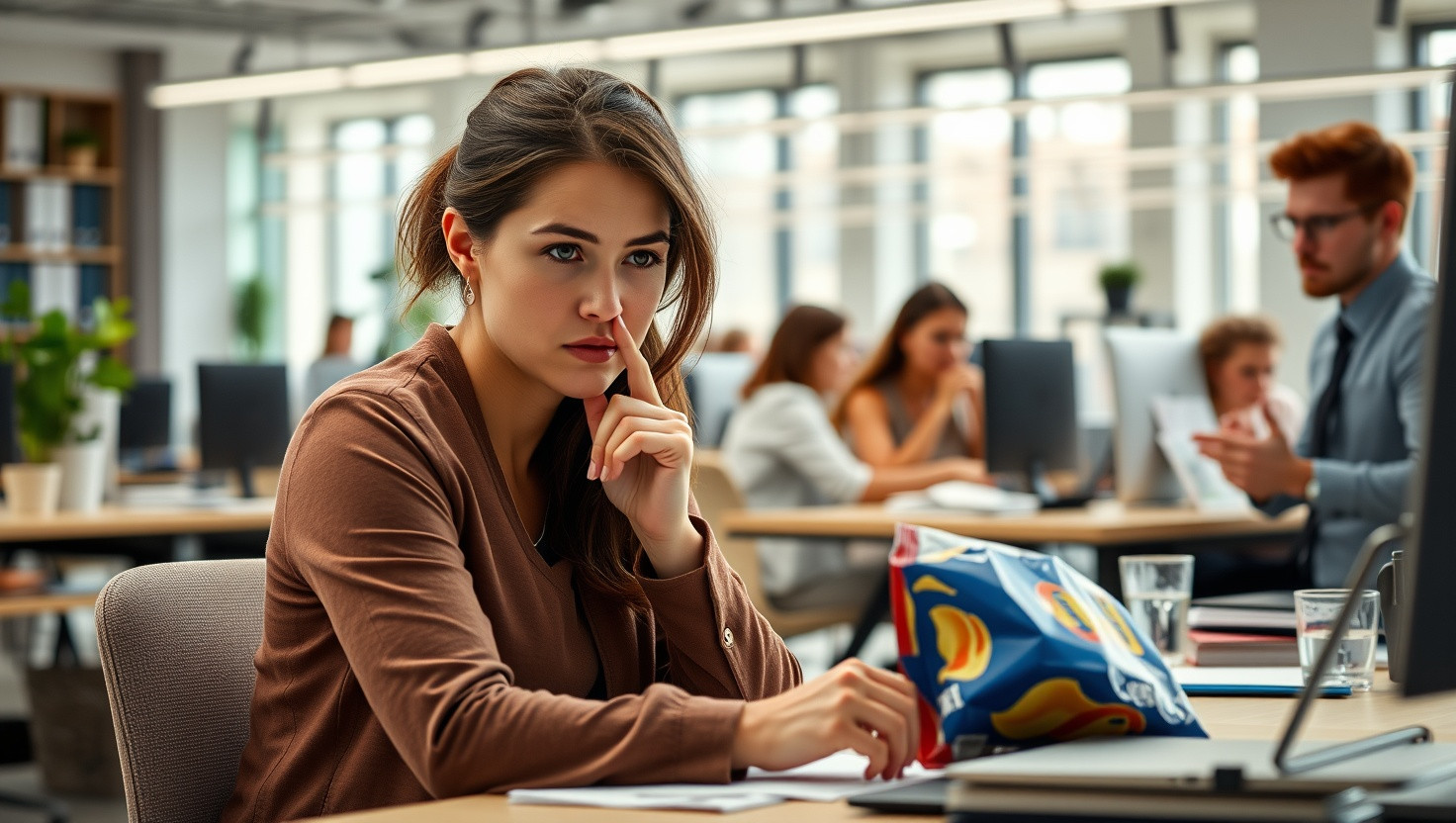 Confronting Noisy Snacker in Open Office: AITAH or Workplace Etiquette?