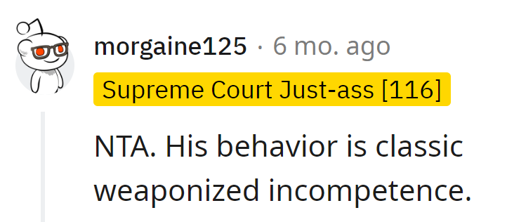 Sounds like he's mastered the art of 