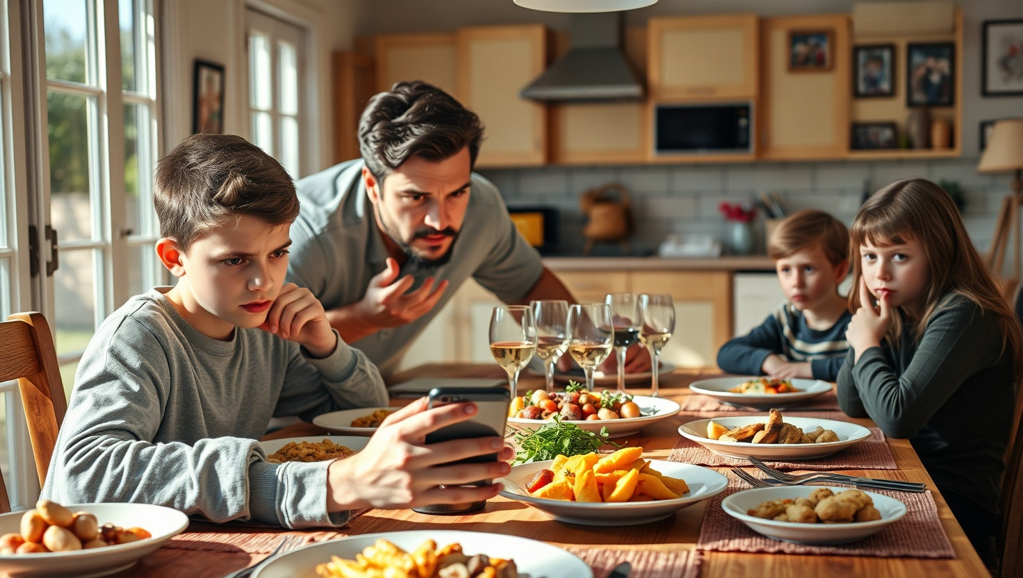 Enforcing No Technology Rule at Family Dinners: AITA for Standing My Ground?