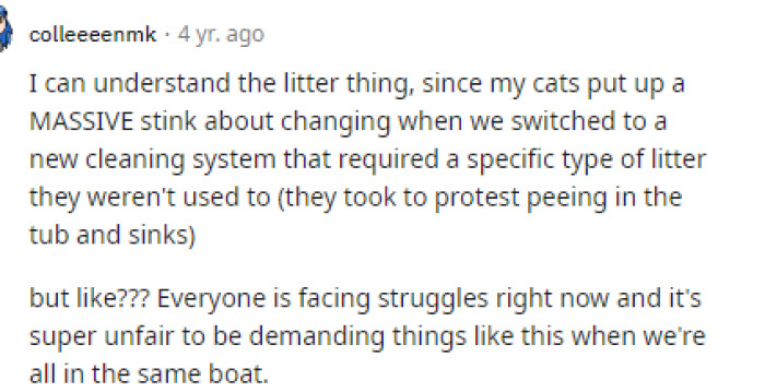 Some people said they understood some parts, but really they didn't think that this woman was truthful in what she needed.