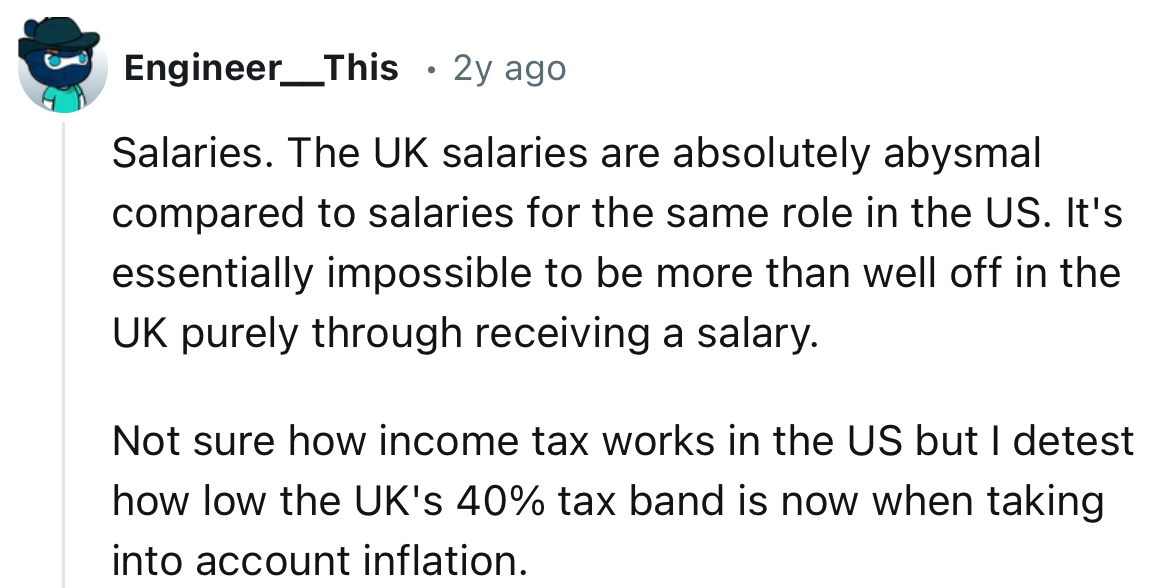 “It's essentially impossible to be more than well-off in the UK purely through receiving a salary.”