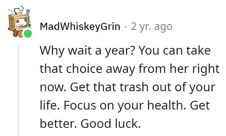 Ditch the trash now, focus on health.
