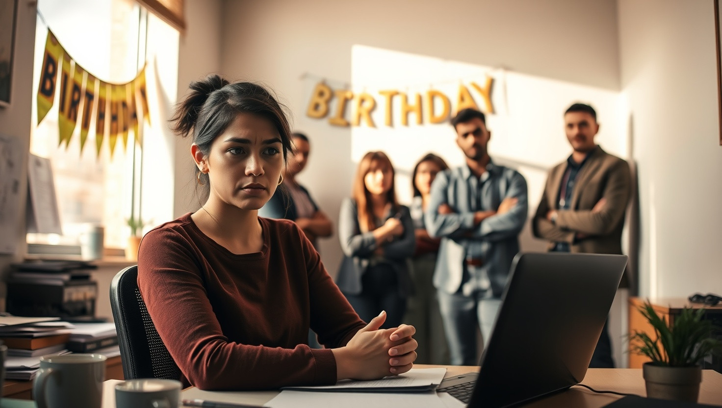 Colleague Faces Backlash for Skipping Surprise Party Due to Anxiety