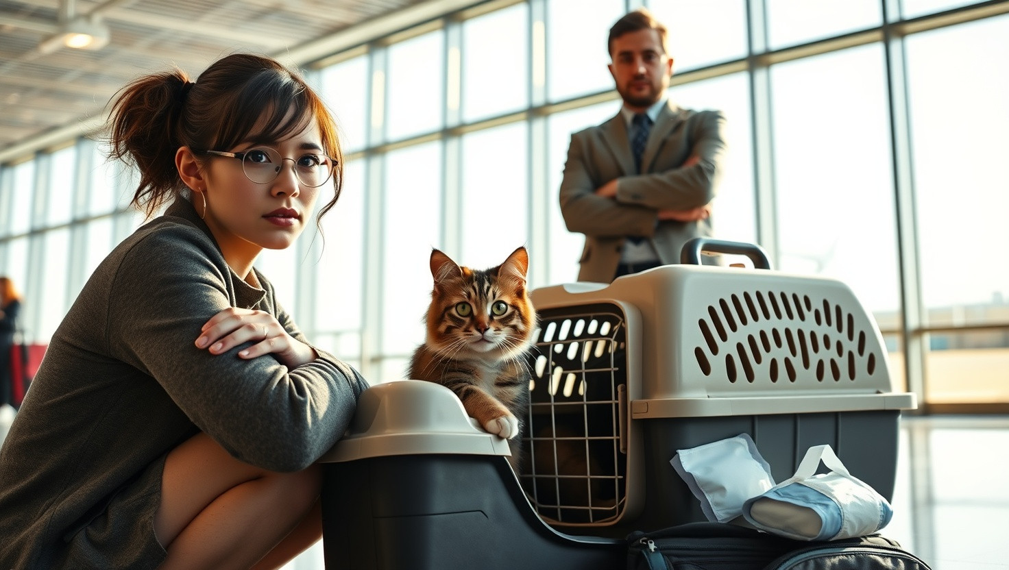 Should I Have Insisted My Partners Cat Wear a Diaper for the Flight?