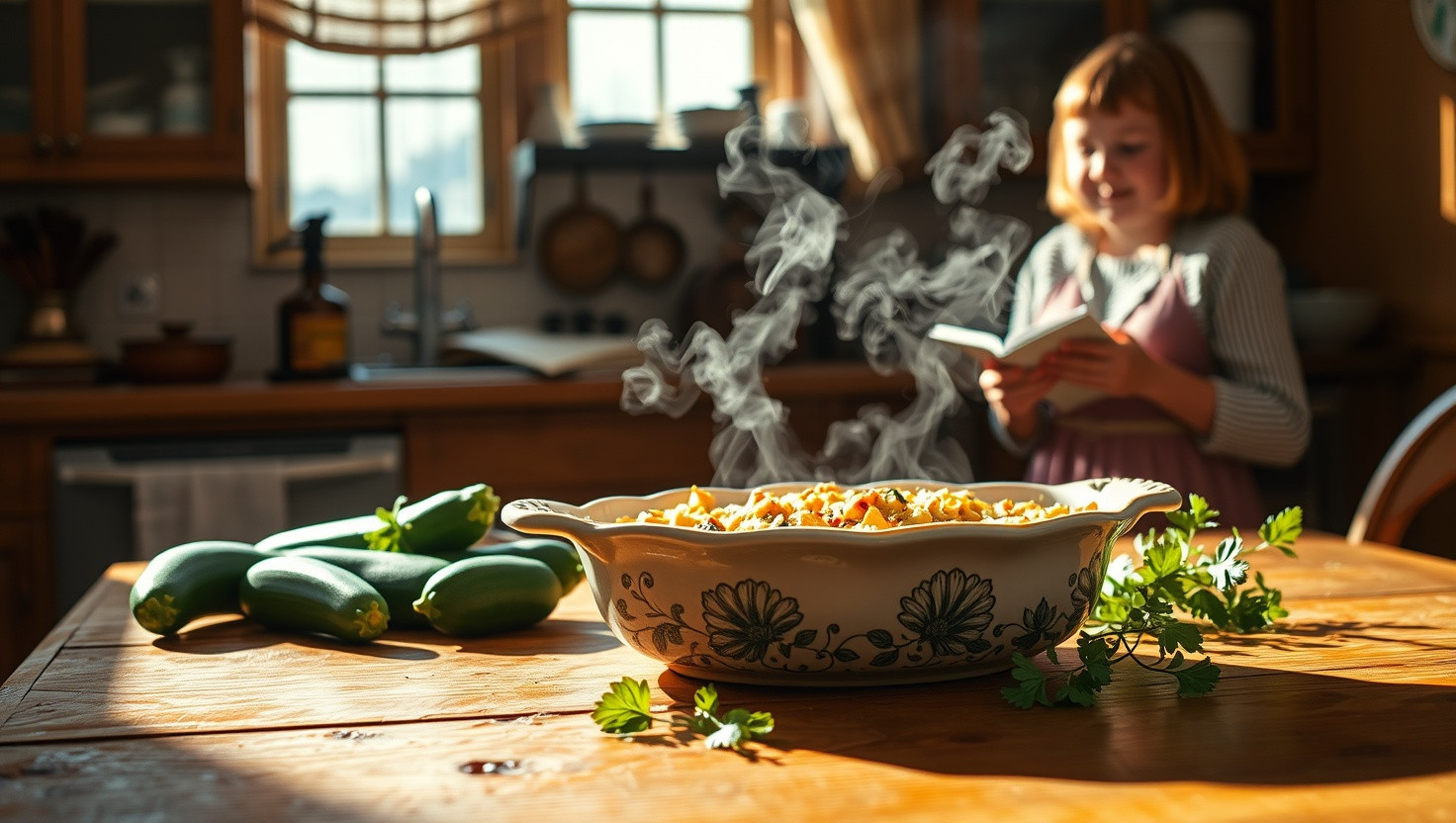 Should I Share My Grandmas Zucchini Casserole Recipe with My Sisters Food Blog?
