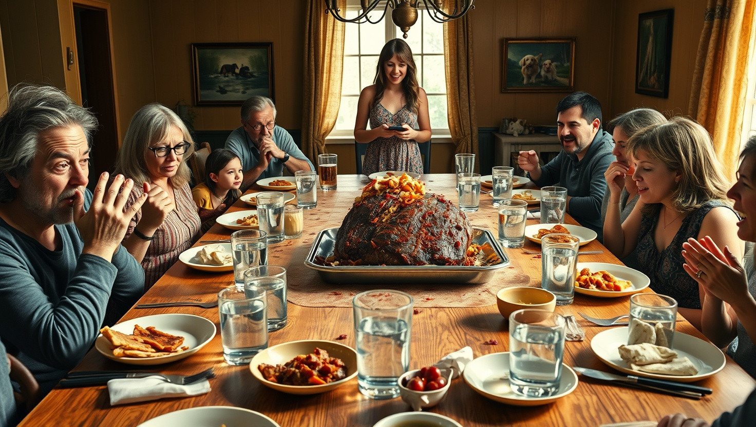 Sisters Famous Meatloaf Prank at Family Dinner Goes Horribly Wrong