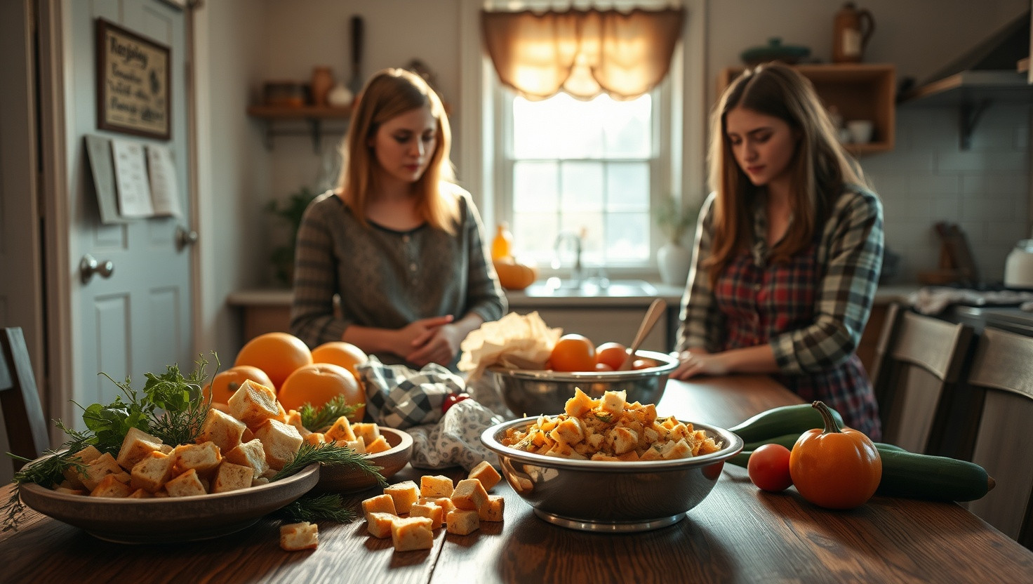 Debating Whether to Share Grandmas Secret Stuffing Recipe for Cooking Competition