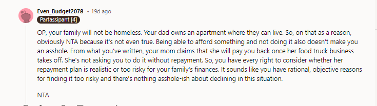 Yeah, these people have two houses; they aren’t broke at all.