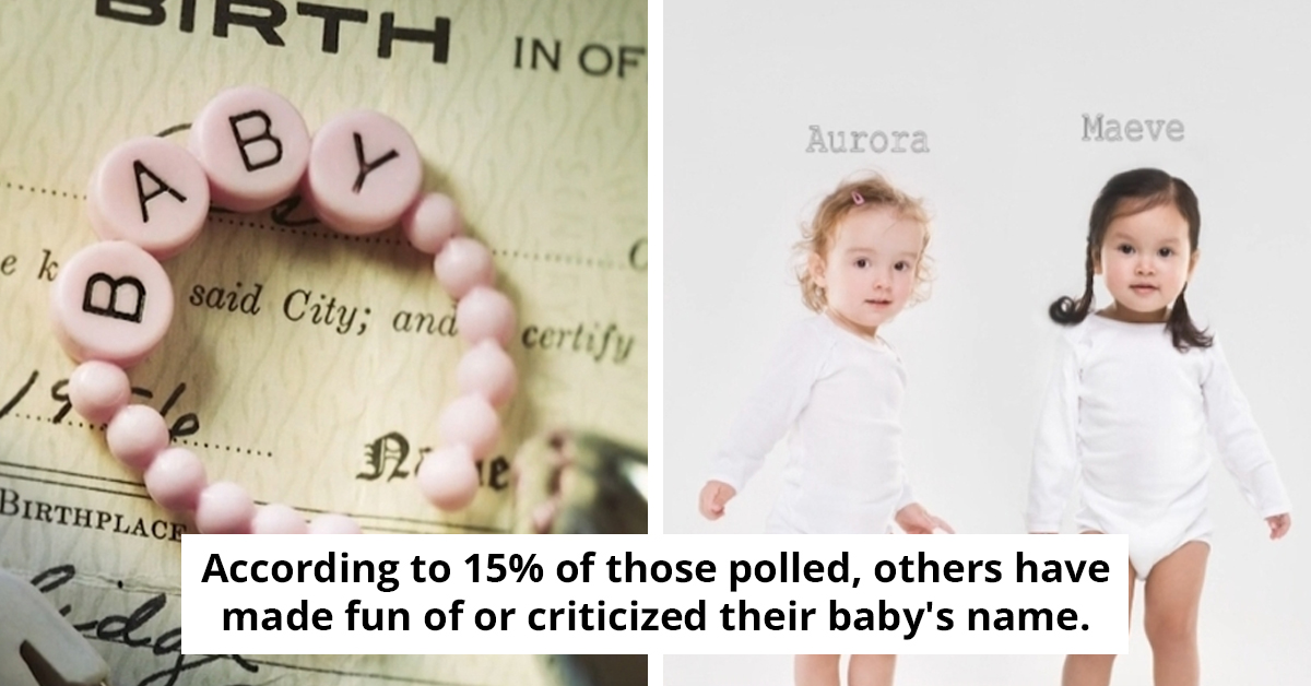 Survey Shows Nearly 10% Of Mothers Regret The Names They Chose For Their Children