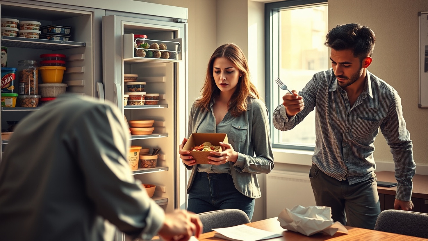 Confronting Coworker for Daily Food Theft: A Workplace Dilemma