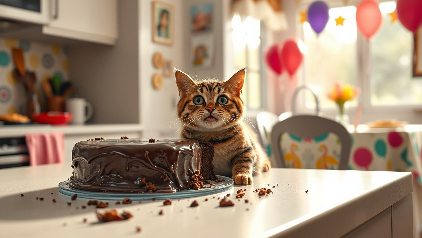 Roommate Expects Me to Split Vet Bill After Her Cat Ate My Birthday Cake - WIBTA?