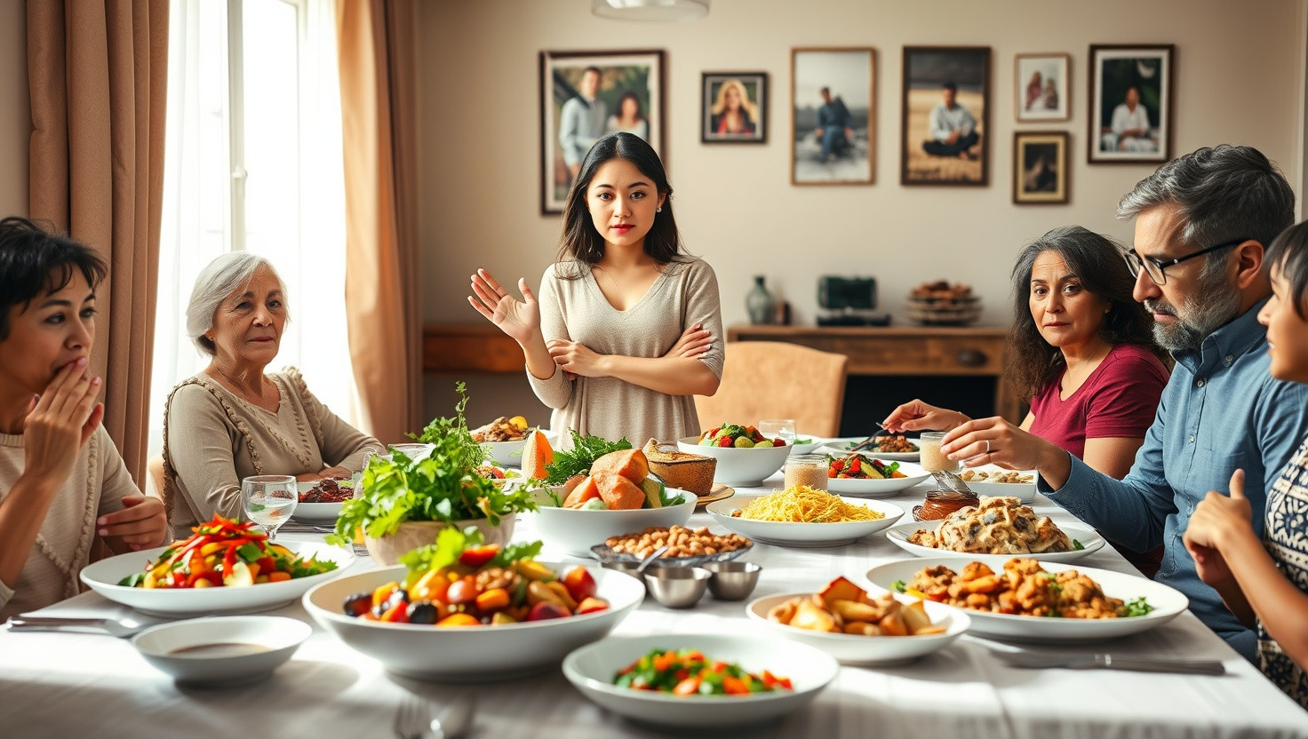 Vegan Host Sparks Family Feud with Plant-Based Menu