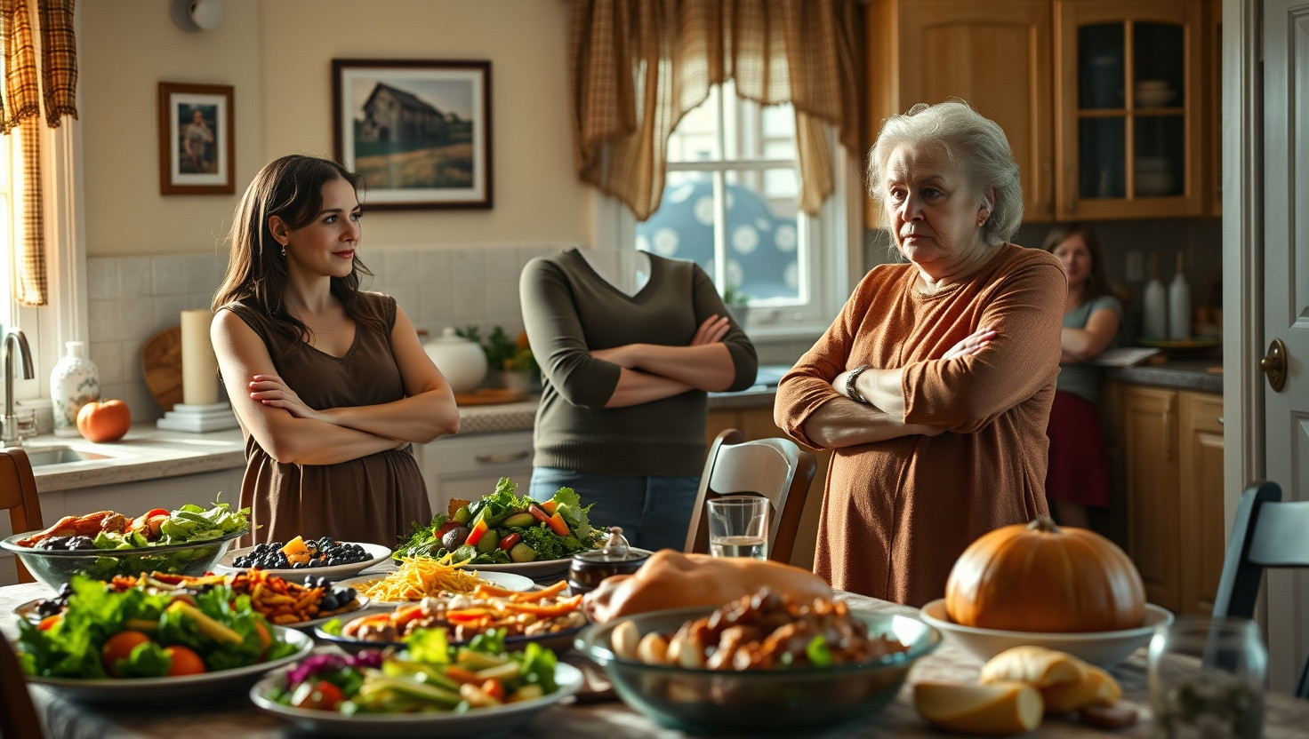 Vegan Daughter vs. Traditional Mom: Thanksgiving Feast Showdown