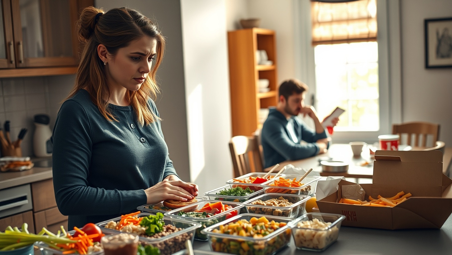 Partners Lack of Commitment to Healthy Meal Plan Puts Relationship at Risk