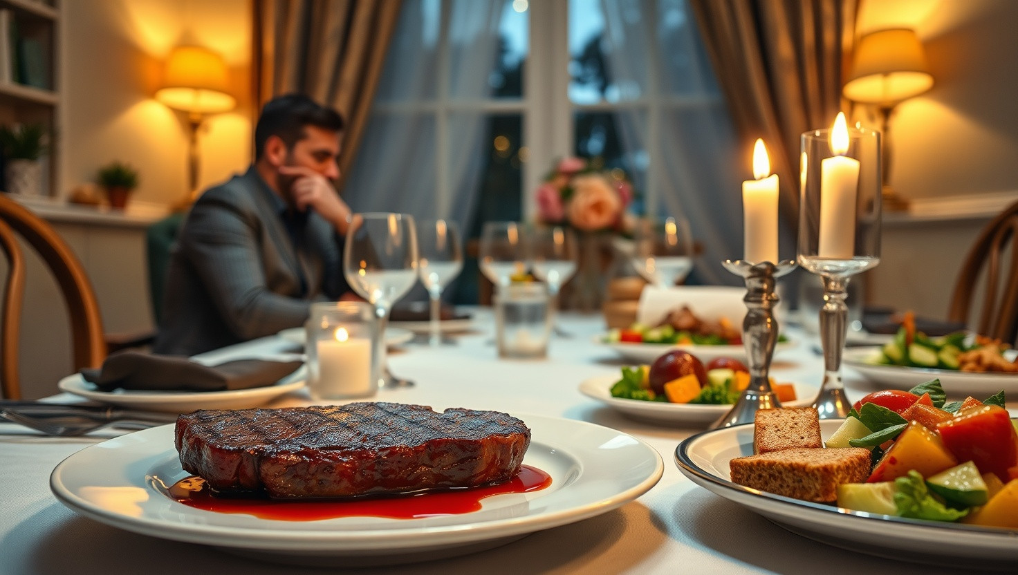 Vegan Boyfriend Upset Over Rare Steak at Special Dinner