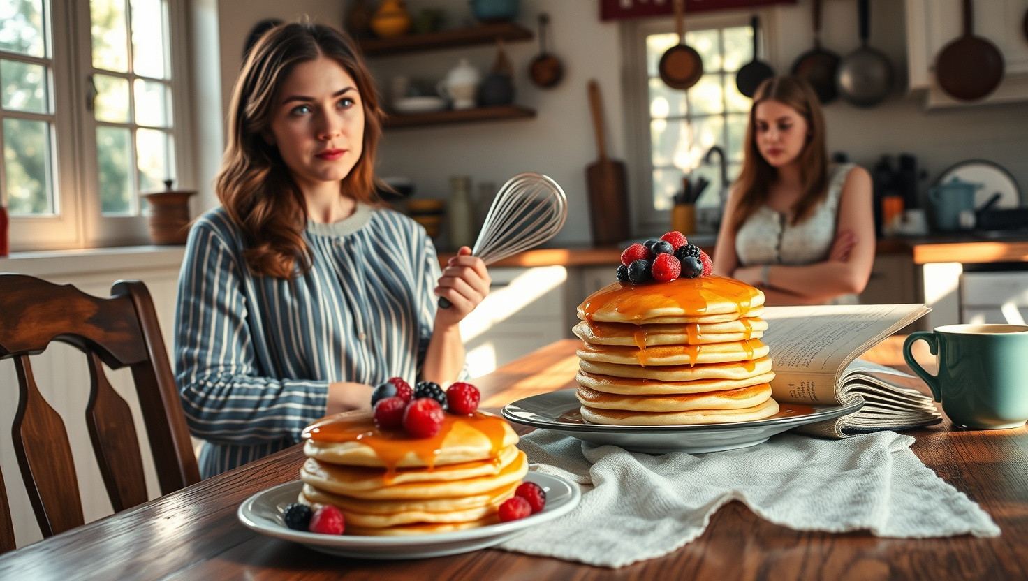 Should I Share Our Familys Secret Pancake Recipe with My Sisters Breakfast Cafe?