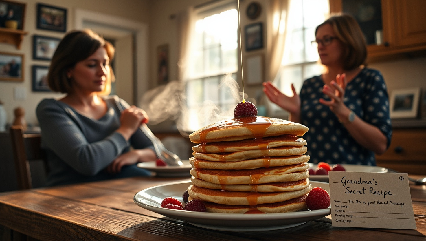 Should I Share Grandmas Secret Pancake Recipe with Cousins Friend Starting a Cafe?