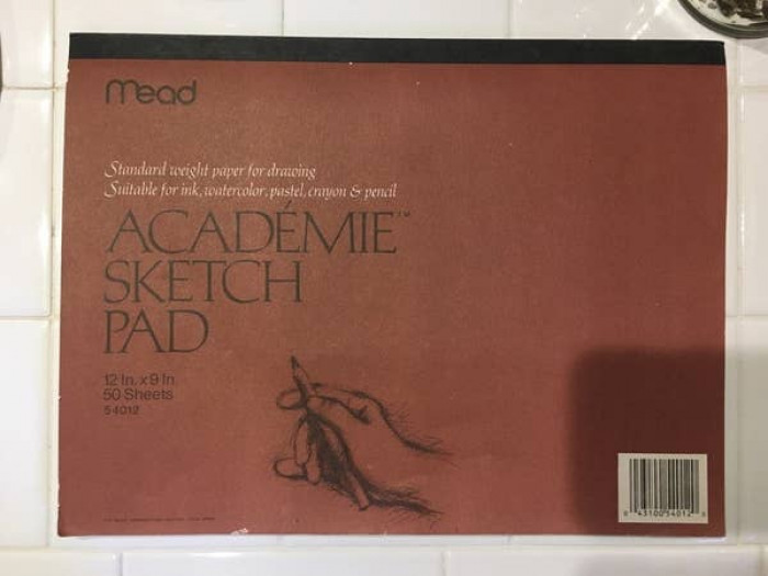 39. You were motivated to draw just by looking at the Mead Académie Sketch Pad's cover: