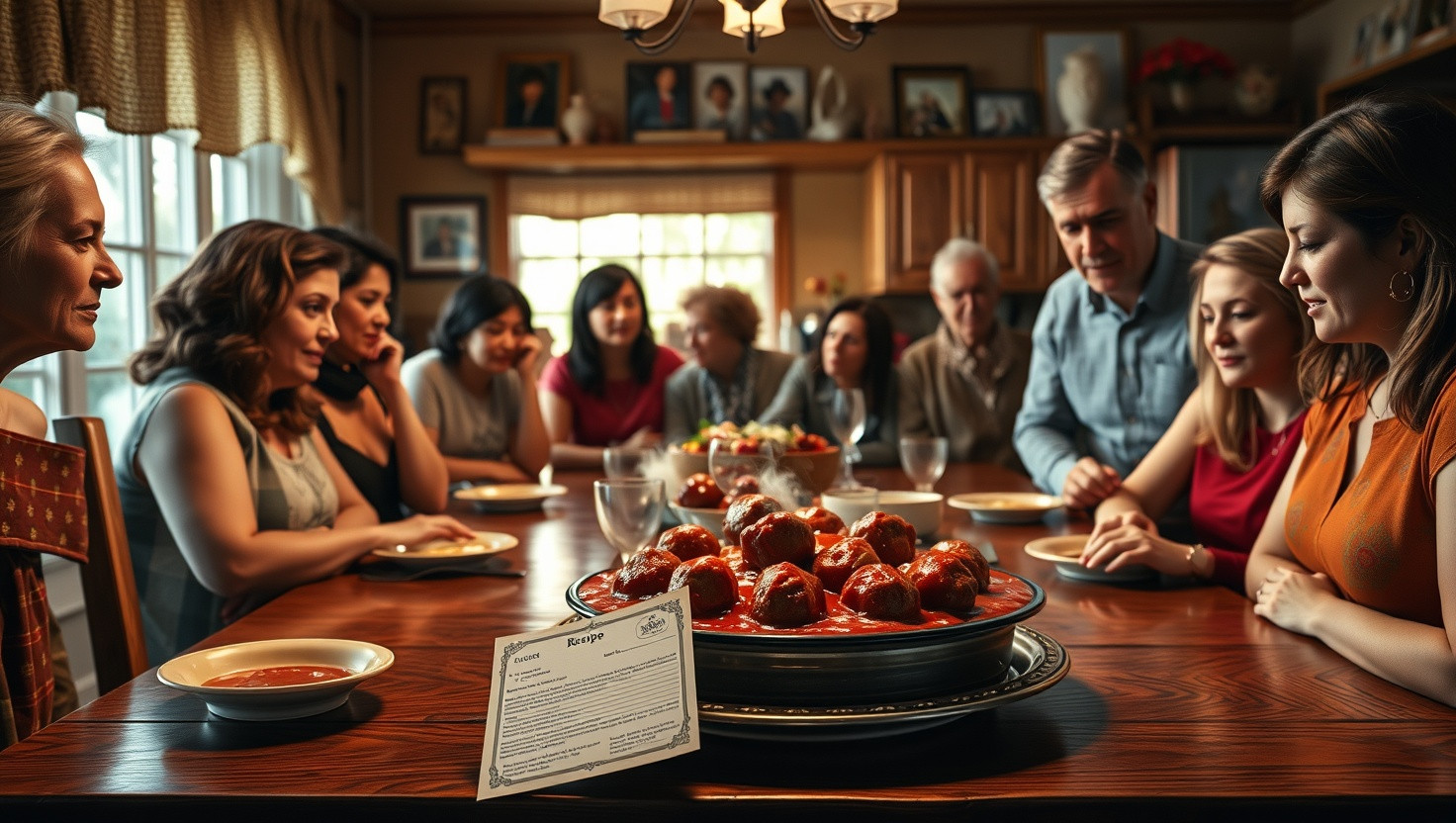 Family Feud: The Potluck Dilemma Over Moms Secret Meatball Recipe