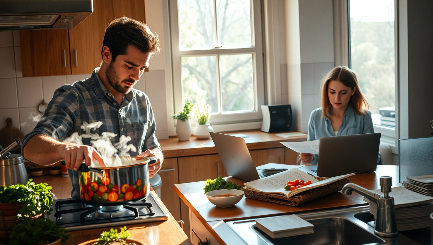 Should I Keep Insisting on Splitting Cooking Duties Despite my Partners Busy Schedule?