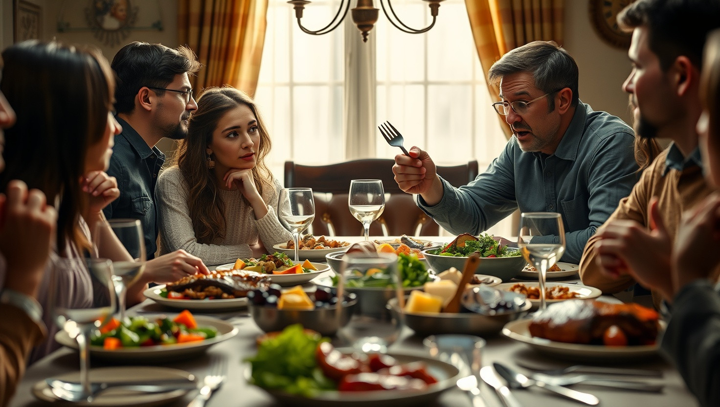 Family dinner drama: AITA for refusing to split bill evenly with meat-loving cousin?