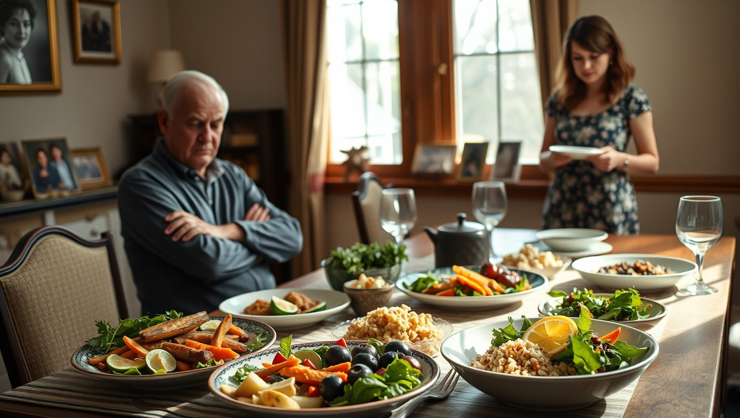 Family Dinner Dilemma: Sister Goes Vegan, But Dads Missing the Meat