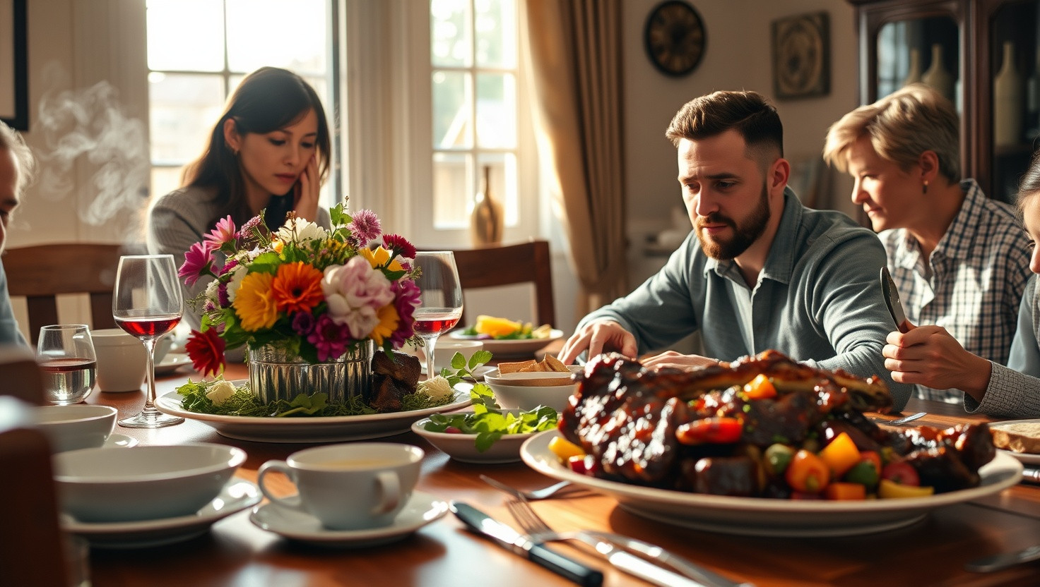 Vegan Guest at Family Dinner: AITA for Insisting on Meat-Based Meal Tradition?
