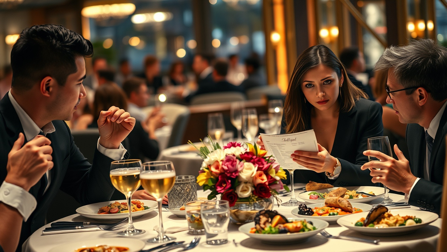 Is it fair to demand separate bills at a restaurant with friends after they order expensive dishes?