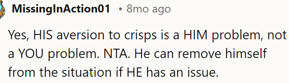 BIL's aversion to chips is his own problem