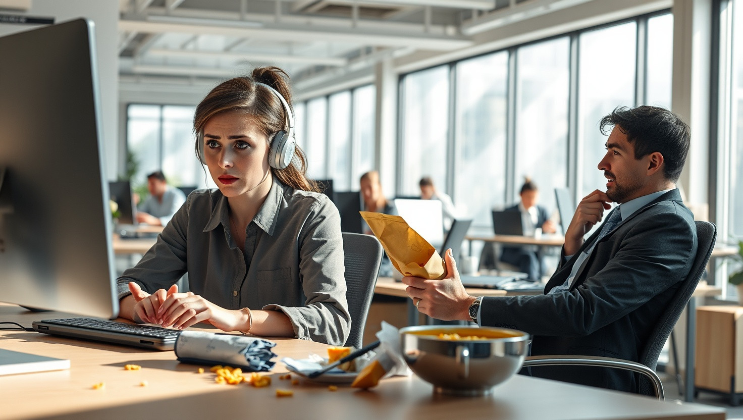 Coworkers Noisy Snacking: AITA for Setting Boundaries in Our Shared Workspace?