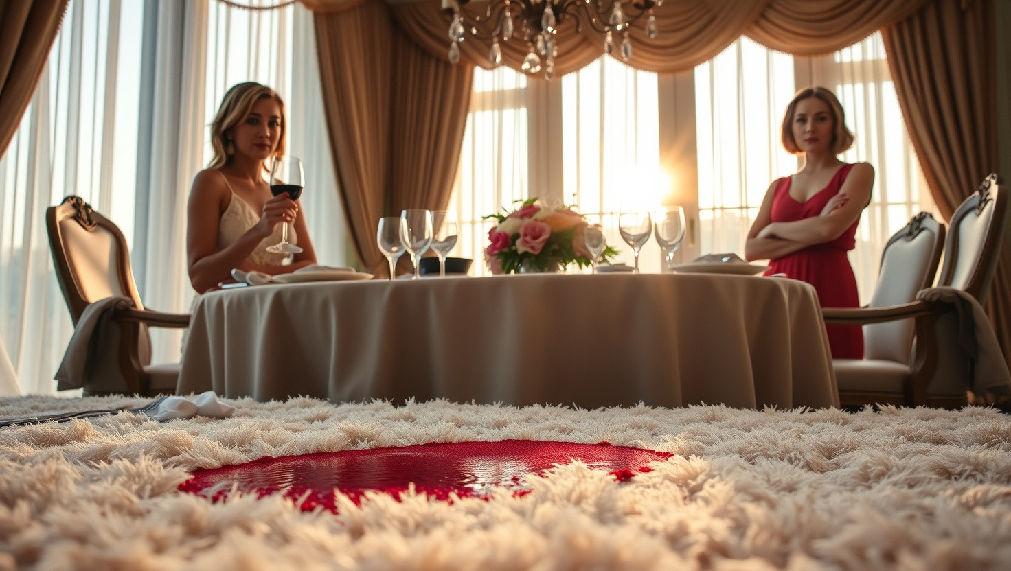 Guest Refuses to Pay for Wine Stain on Expensive Rug: AITA?