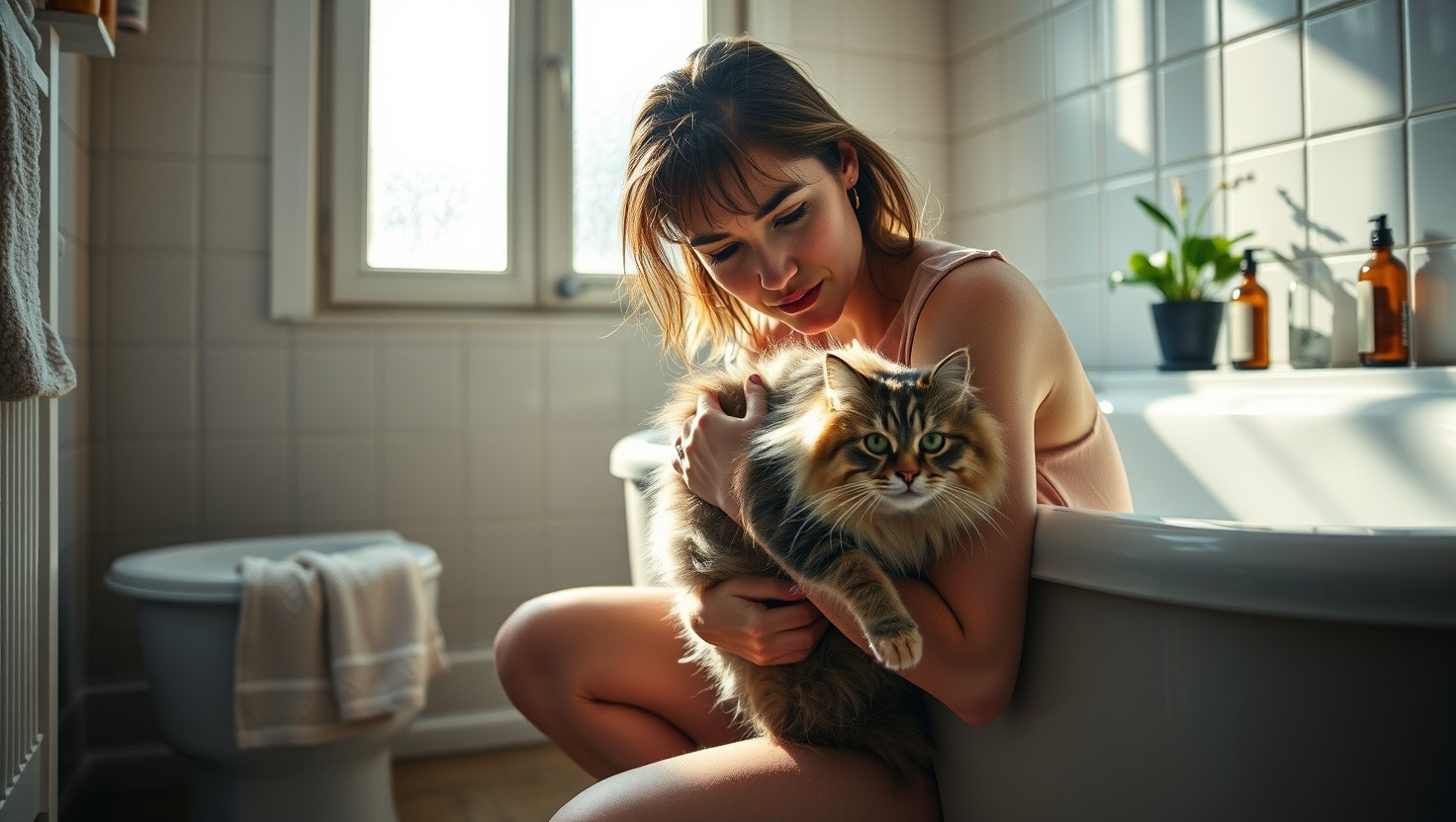 Roommate Tries to Bathe Cat with Essential Oils Without Permission