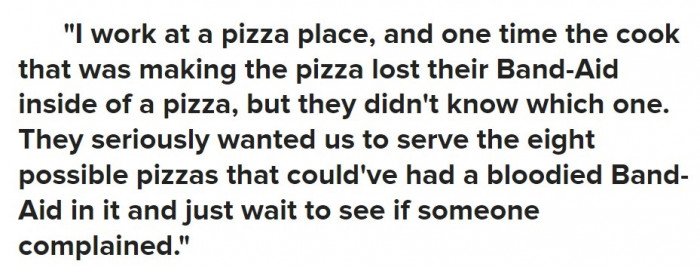 15. That's food contamination, isn't it?