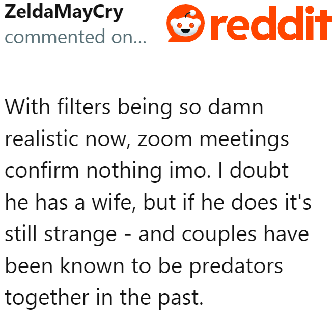 Technology is so advanced that the guy can easily manipulate what the OP's son can see on Zoom.