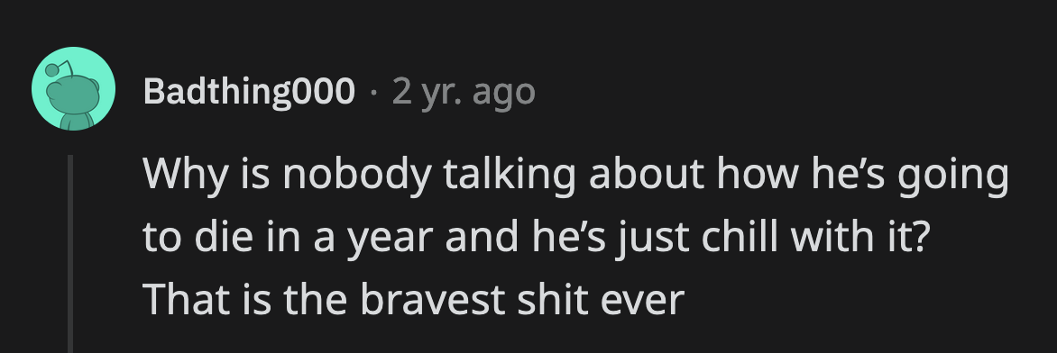 Posts like OP's are always a little breathtaking to read.