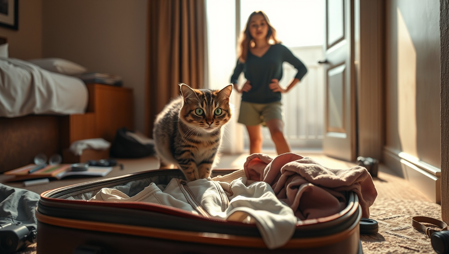 Friends Cat Destroys Luggage: AITA for Refusing to Pay for Hotel Room?